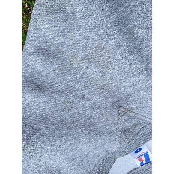 Vintage Y2K Russell Crewneck Sweatshirt Heather Grey Blank - Picture 8 of 9